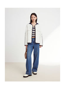 Parisian-Style Cotton Jacket | White