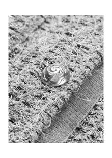 Parisian-style Boucle Jacket | Grey