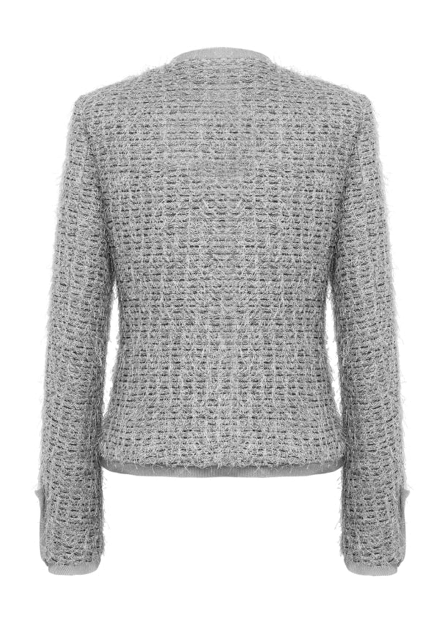 Parisian-style Boucle Jacket | Grey