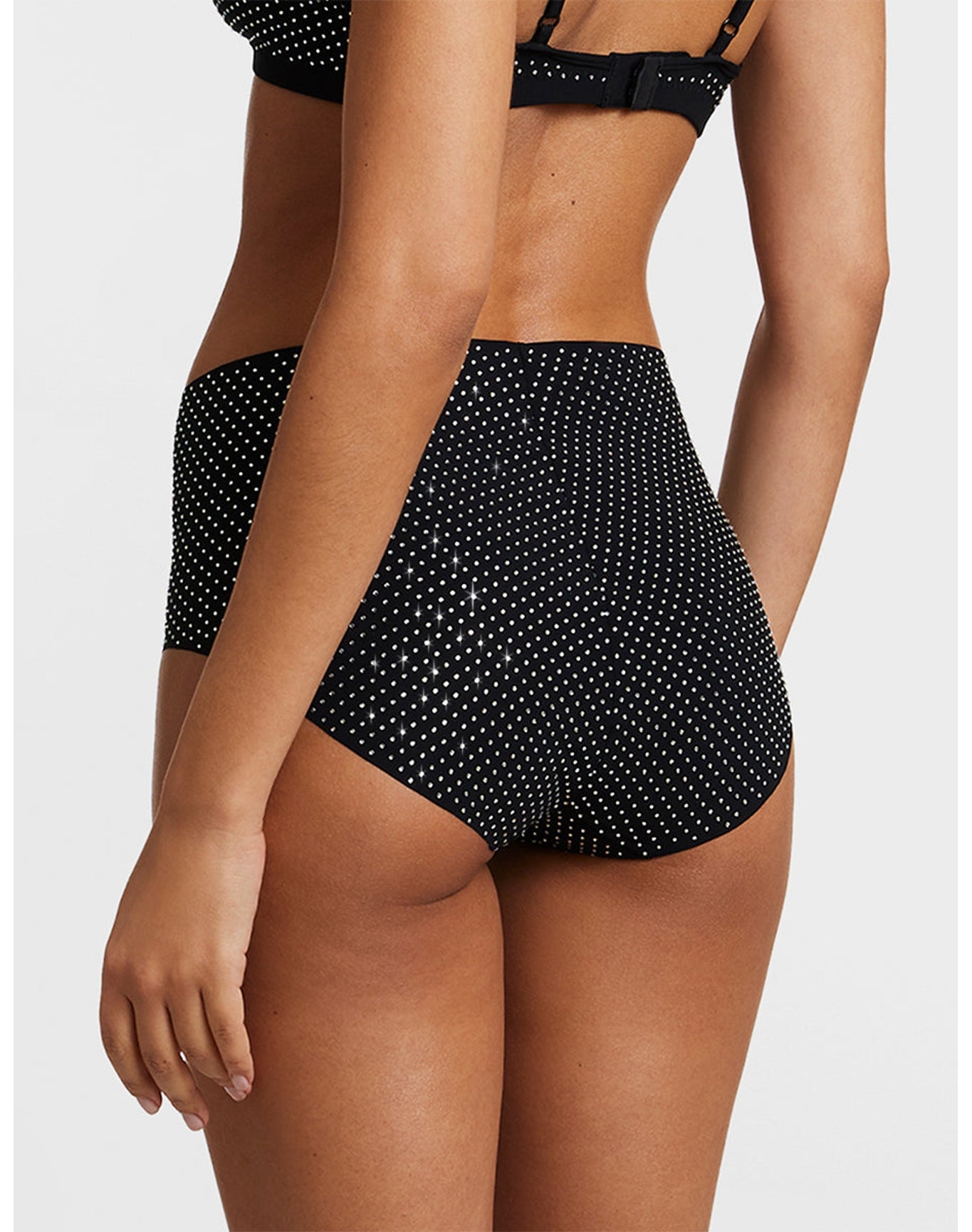 Party Starter High Rise Bikini | Crystal Black