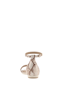 The Pashionista | Ivory Snakeskin Flat