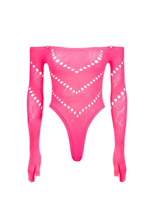 Pearl Bodysuit | Shocking Pink