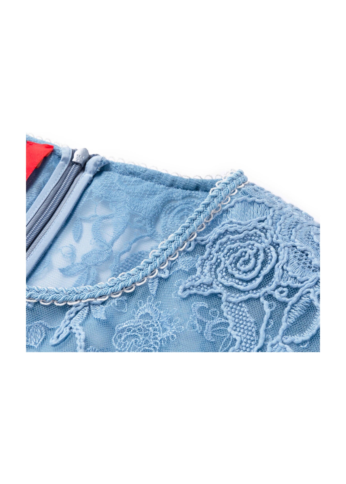 Peony Embroidered Dress | Blue