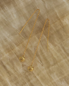 Seashell Threader Earrings | Silver