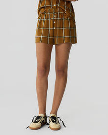 Picnic Plaid Short | Suede Combo