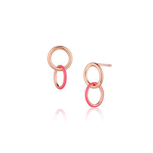 Women | Medusa Enamel Sway Hoops | 14k Rose Gold