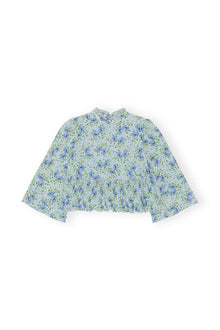 Pleated Georgette Blouse | Ice Water