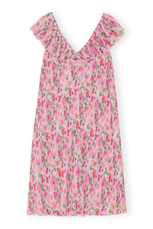 Pleated Georgette Midi Dress | Sugar Plum