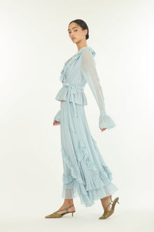 Poet Blouse | Powder Blue