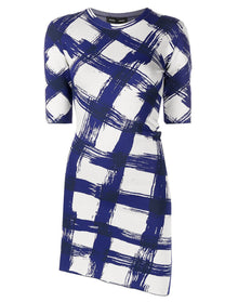 Proenza Schouler | Women | Gingham Jacquard Top | White x Blue