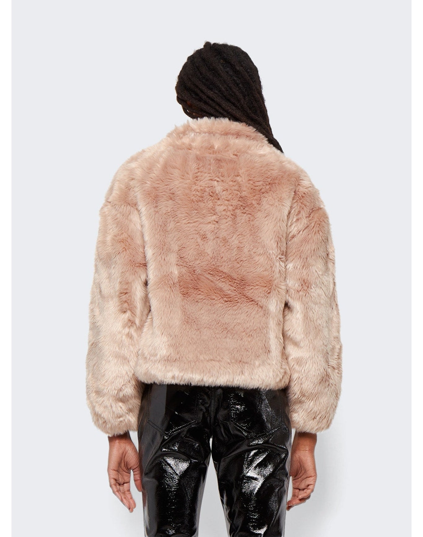 Proenza Schouler White Label | Women | Faux Fur Cropped Jacket | Pale Pink