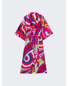 Pucci | Women | Belted Kimono Dress | Fuchsia