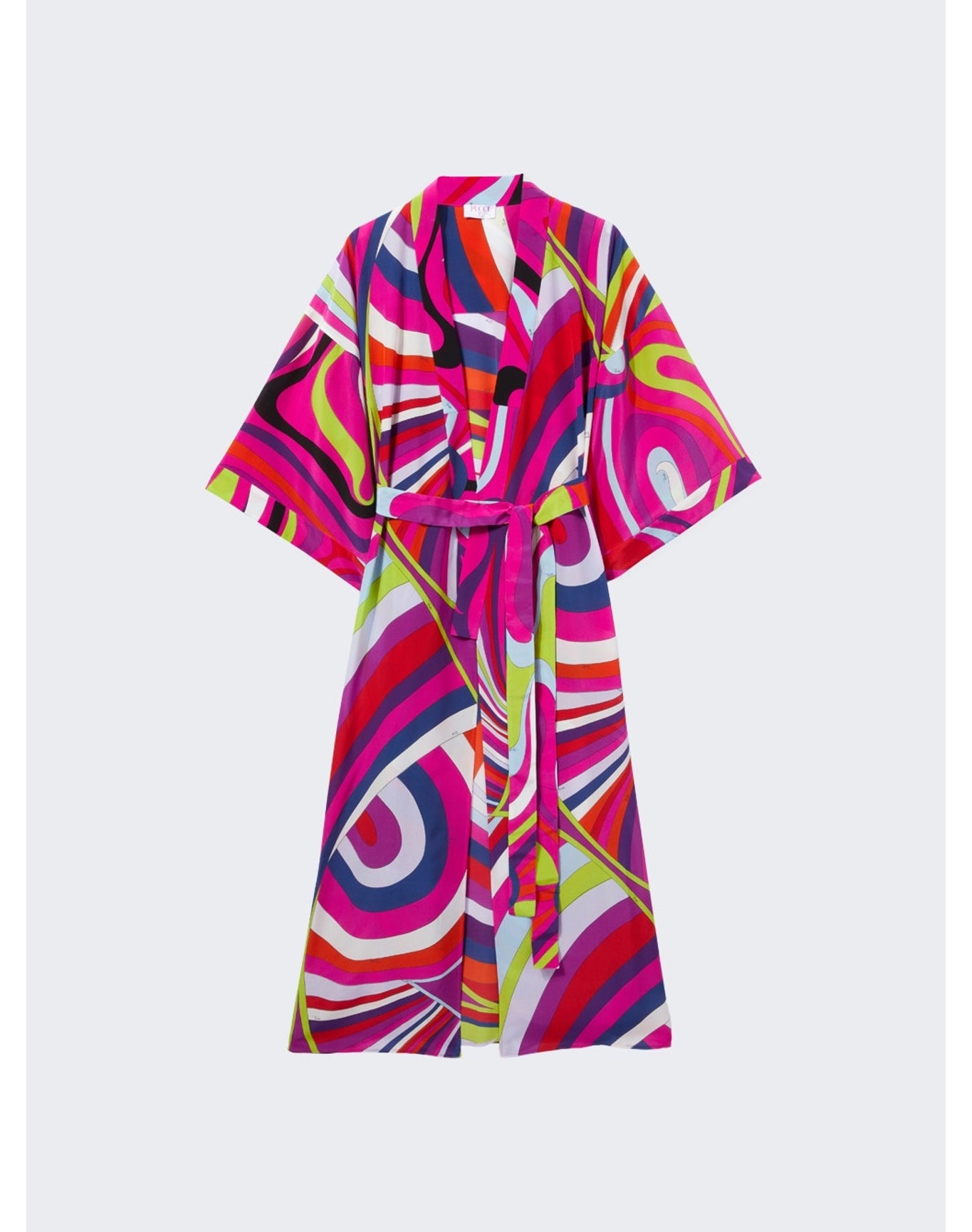 Pucci | Women | Belted Kimono Dress | Fuchsia