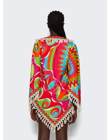 Pucci | Women | Bersaglio Printed Tassel Kaftan | Red