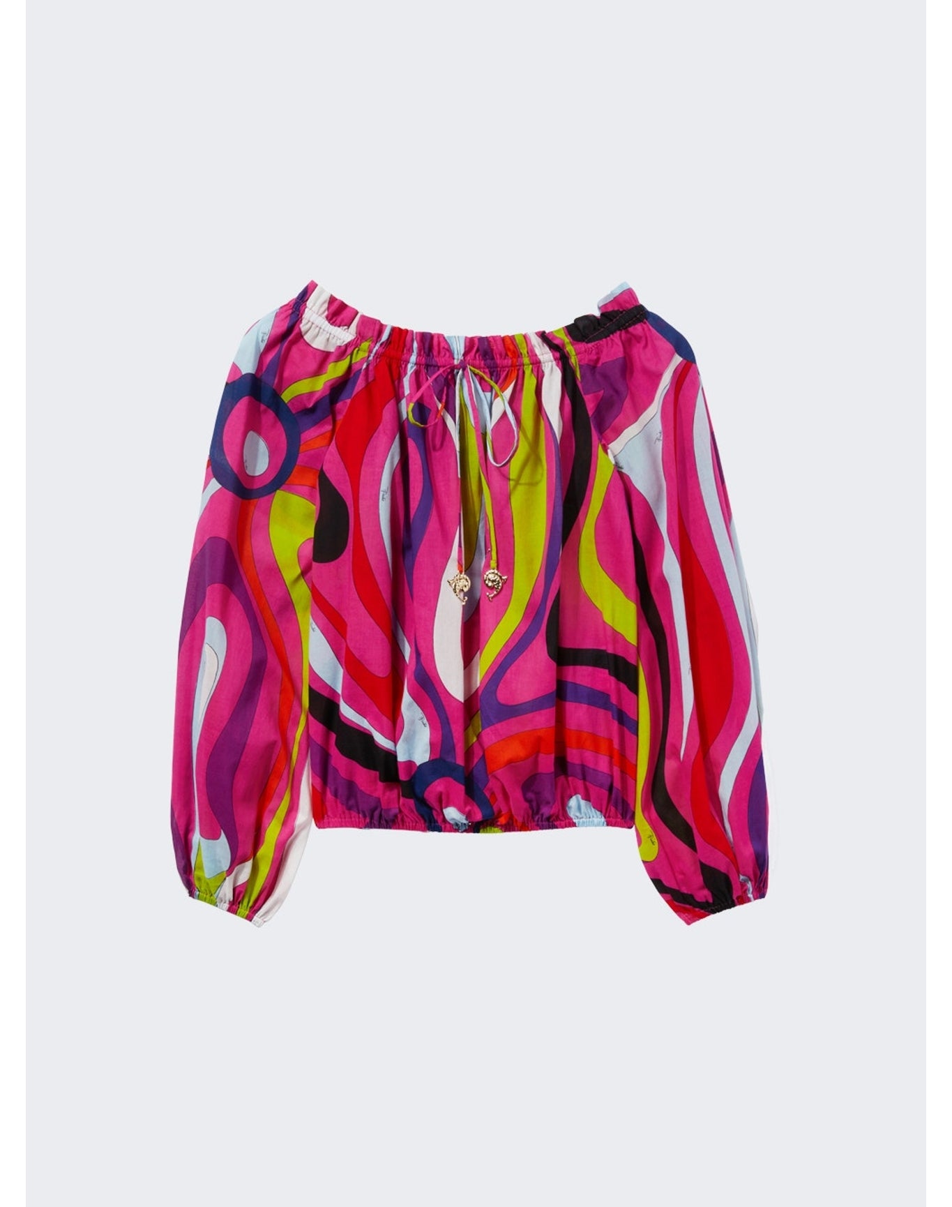 Pucci | Women | Front Tie Blouse | Fuchsia