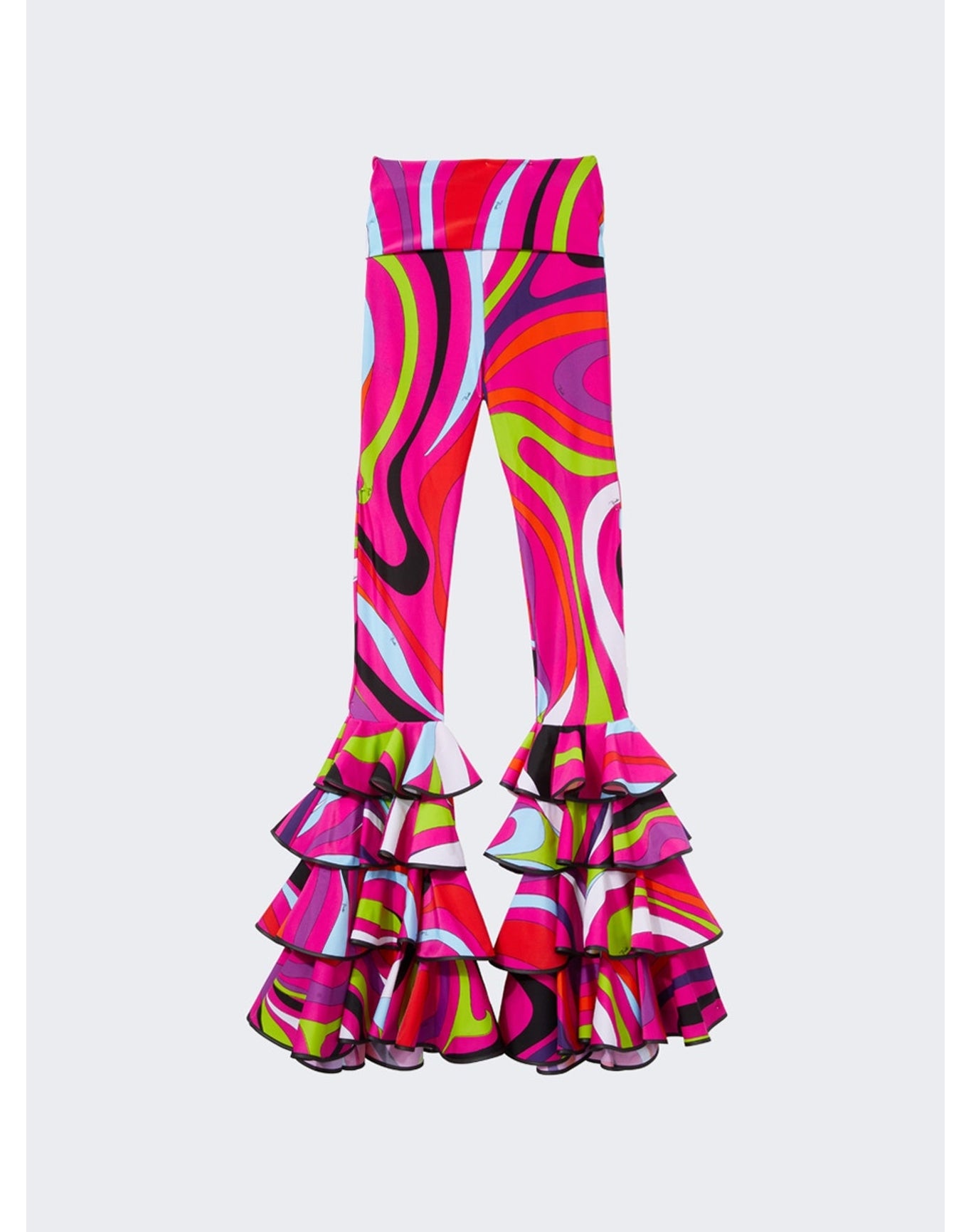 Pucci | Women | Ruffle Hem Pant | Fuchsia