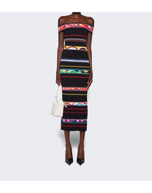 Pucci | Women | Stripe Jacquard Dress | Multicolor