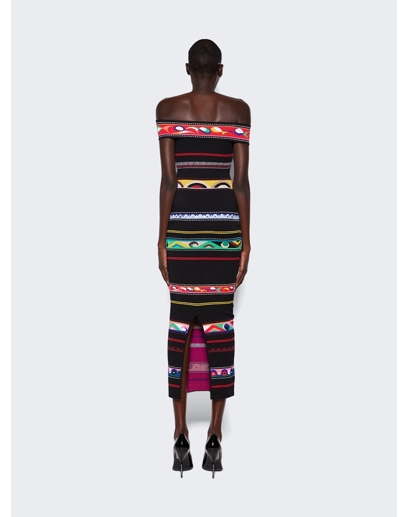 Pucci | Women | Stripe Jacquard Dress | Multicolor