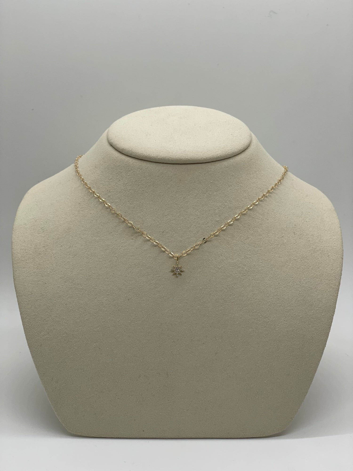 Pave North Star Necklace