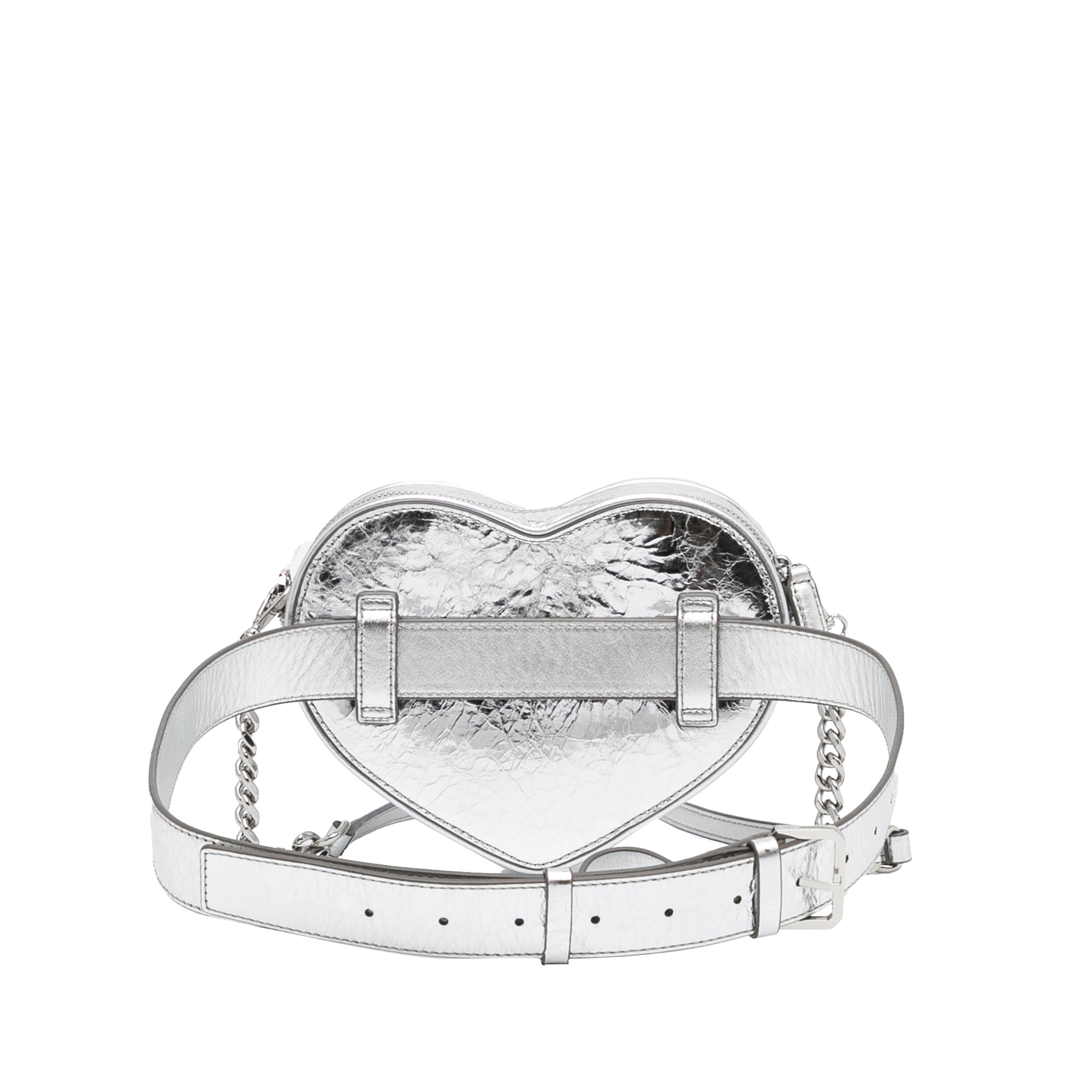 MCM | Pre-Owned Paticia Leopard Sparkle Satchel | SilverRed