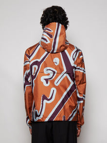 Men | Berluti | Tall Neckline Sweatshirt | Clay Orange & Purple