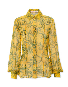 Long Sleeve Button Down Top | Daffodil/Multi