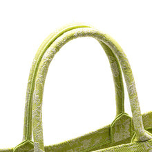 Dior | Pre-Owned Medium Canvas Embroidered Dioriviera Toile De Jouy Book Tote | Green/Light Green