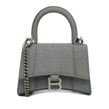 Balenciaga | Pre-Owned Mini Glitter Hourglass Satchel | Gray