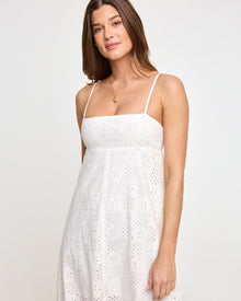 Raveena Dress | Eyelet Cream