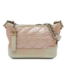 Chanel | Pre-Owned Small Iridescent Gabrielle Crossbody | Pink/Light Pink