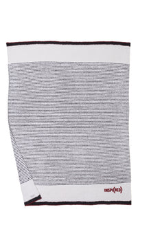 CozyChic Inspired Stripe Throw | Cream/Black