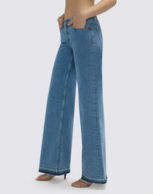 Womens | Comfort Stretch Mid Rise Wide Leg | Azulito