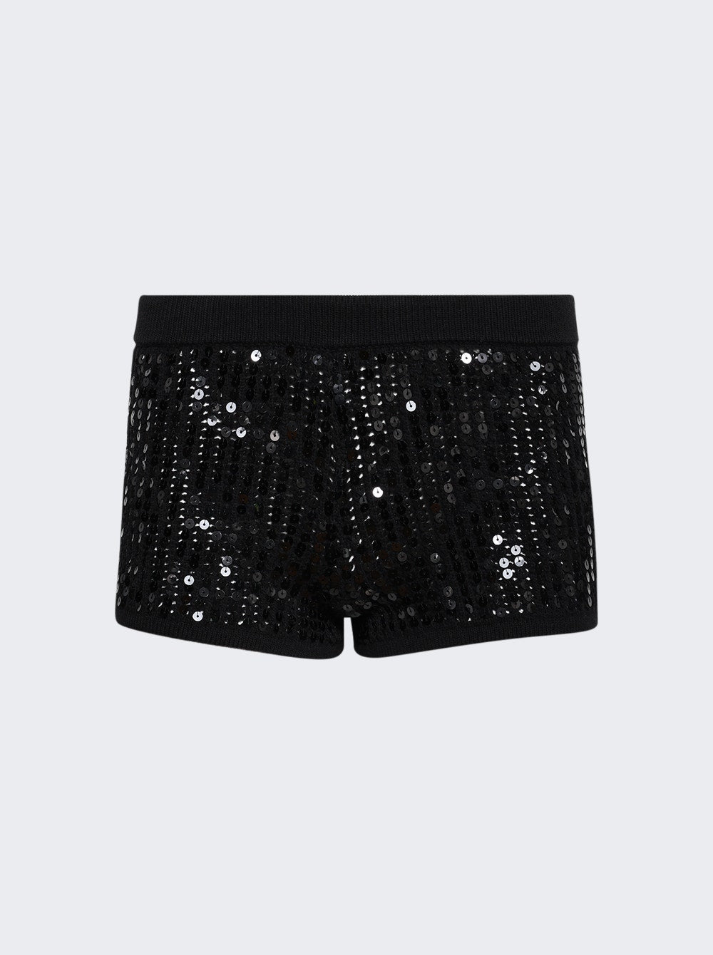 Women | David Koma | Sequin Knit Shorts Black