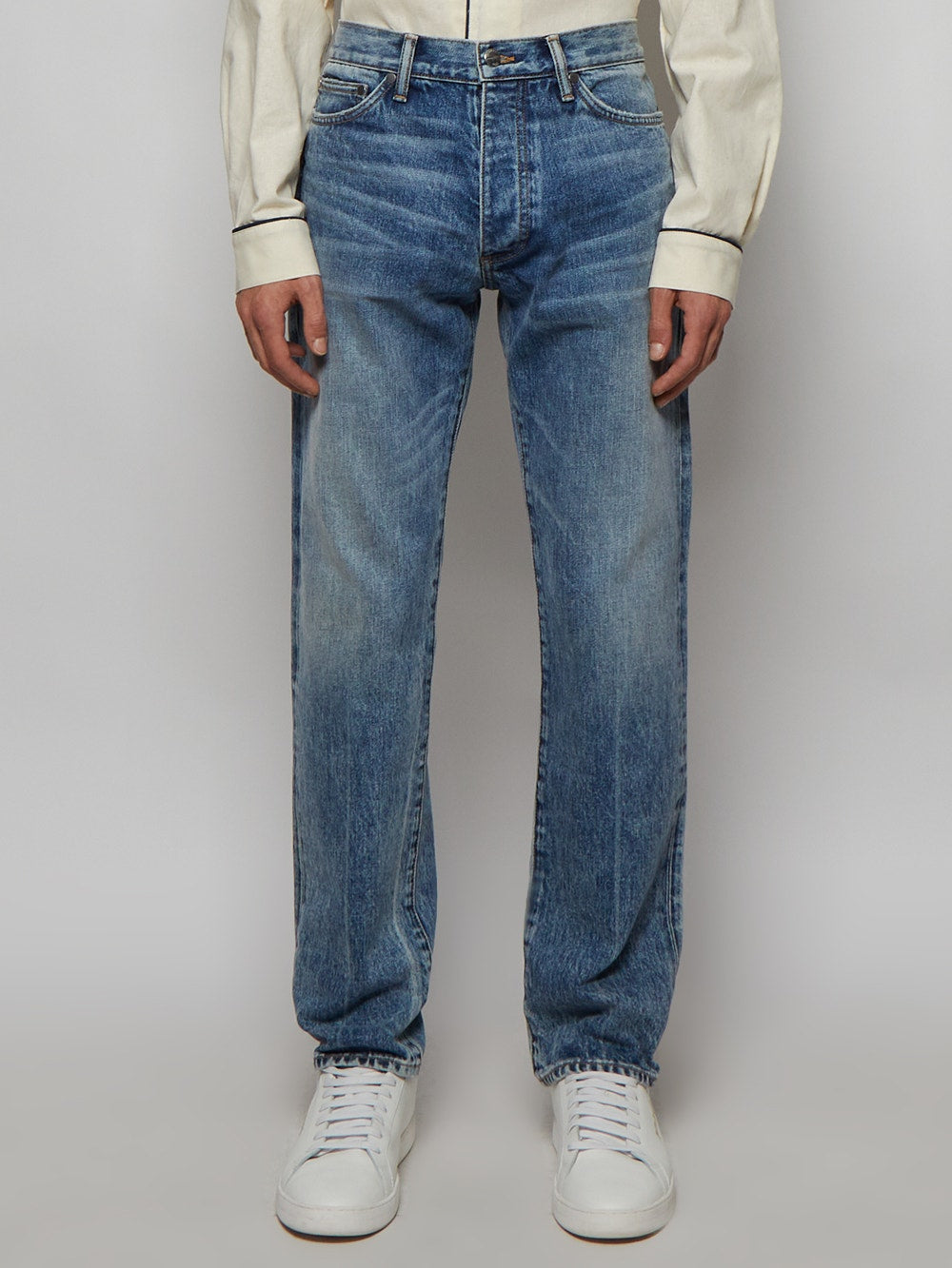 Men | Rhude | Classic Whisker Detail Jean | Indigo Blue