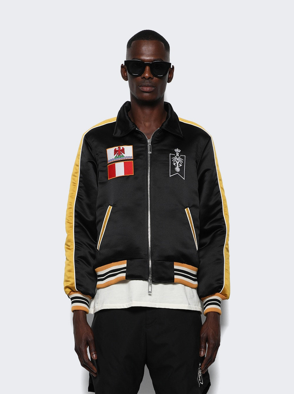 Men | Rhude | Le Soleil Bomber | Black & Mustard