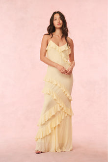 Rialto Pastel Maxi Dress | Citron