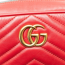 Gucci | Pre-Owned Mini GG Marmont Matelasse Leather Crossbody | Red