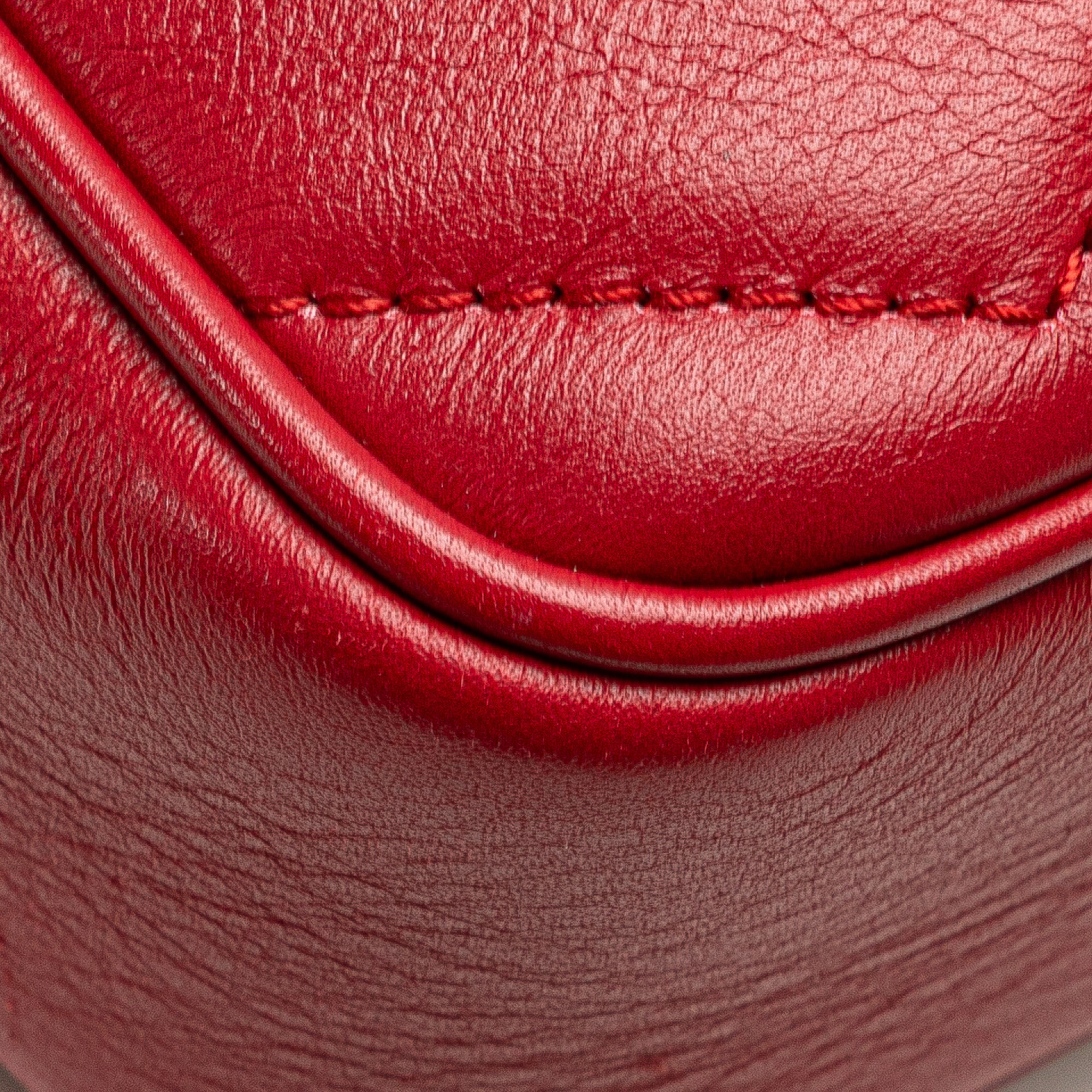 Gucci | Pre-Owned Mini GG Marmont Matelasse Leather Crossbody | Red