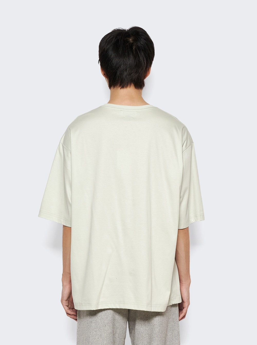 Men | Lanvin | Curb Embroidered T-shirt | Sage Green
