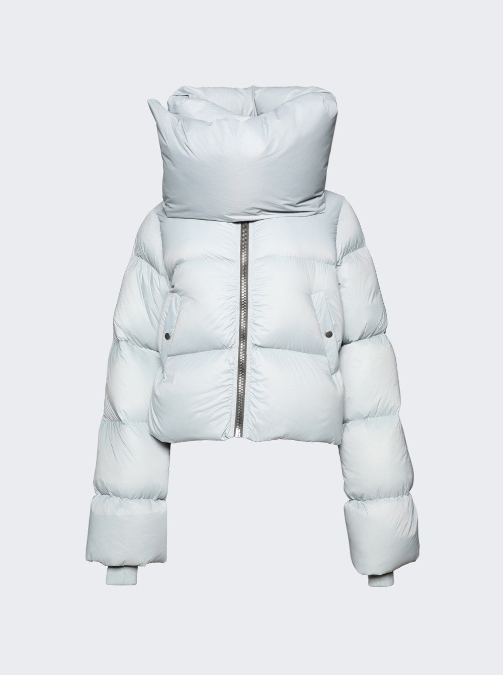 Women | Rick Owens | Funnel Neck Jacket | Pale Blue