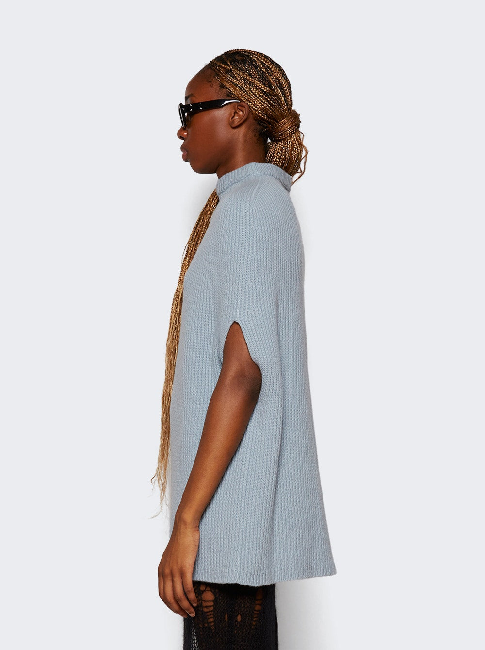 Rick Owens | Crater Turtleneck | Pale Blue