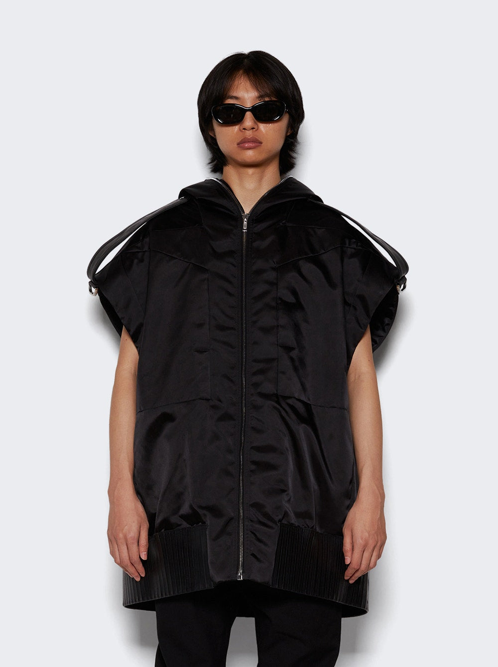 Men | Rick Owens | Lido Sleeveless Hoodie | Black