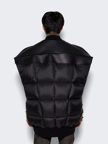 Men | Rick Owens | Padded Leather Jumbo Flight Vest | Black