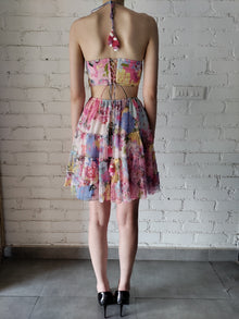 Short Dress | Pink/Powder Blue