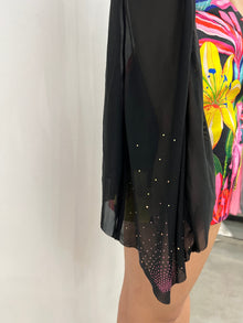 Chris Round Neck Mesh Top | Black