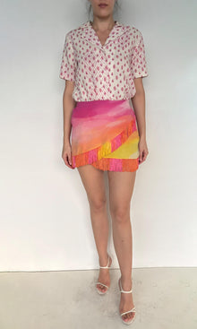 Rococo Sand | Inv Viscose Crepe Short Skirt | Multi