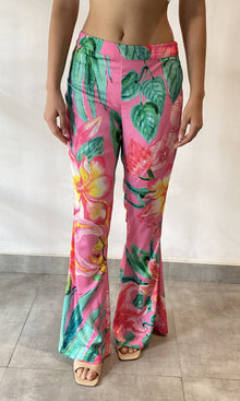 Womens | Megan Polyester Pant | Pink Floral