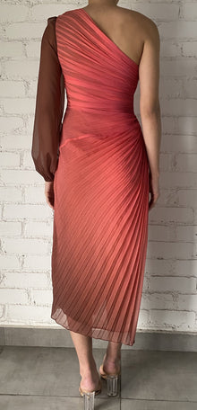 Long Dress | Orange/Brown Ombre