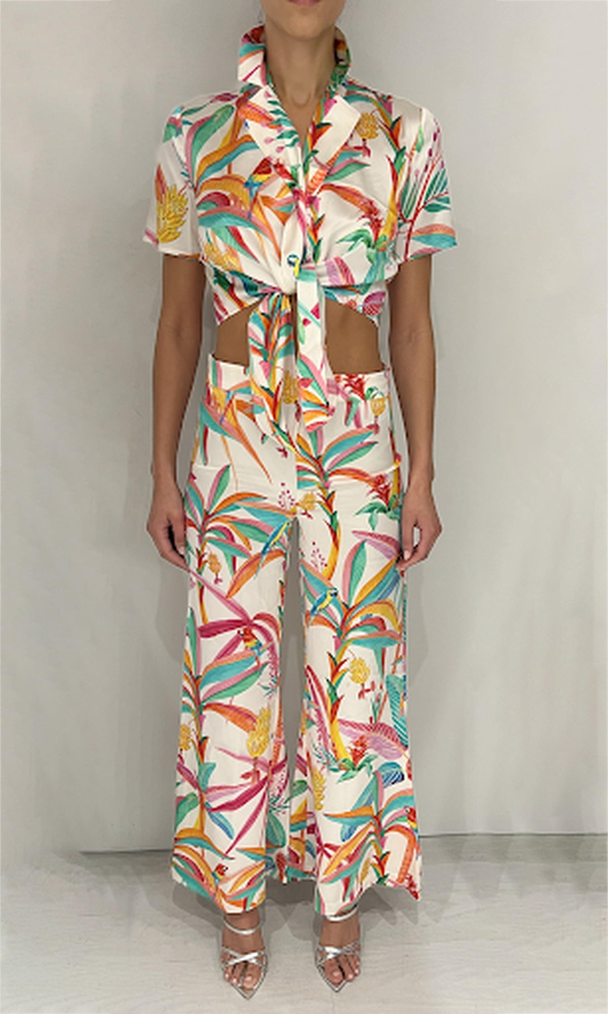 Womens | Rio Polyester Top | White Multi