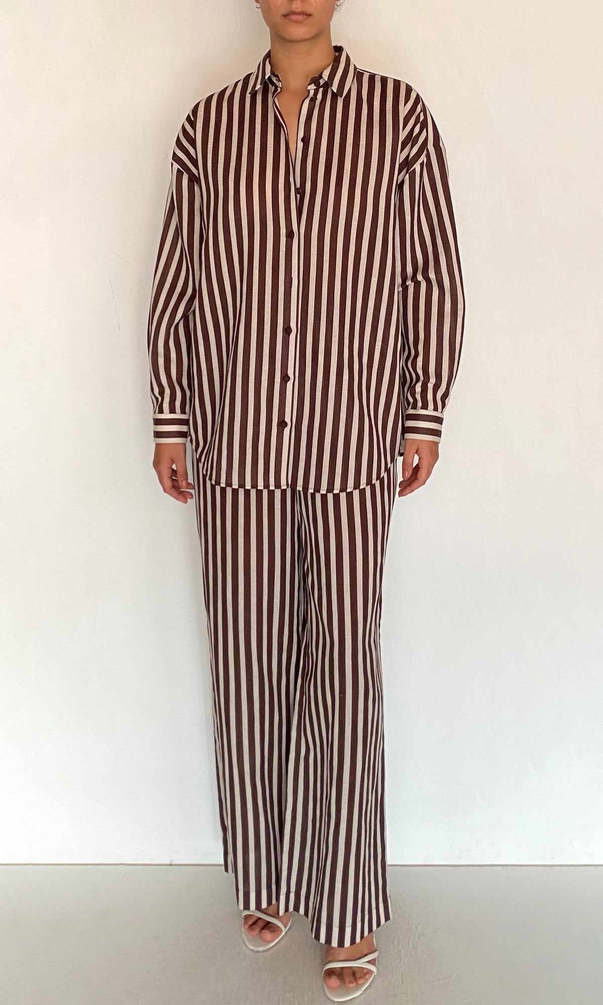 Womens | Riv Linen Cotton Oversized Shirt | Multi